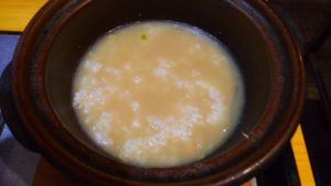 Irori　さ藤の石狩鍋定食の雑炊風シメ2